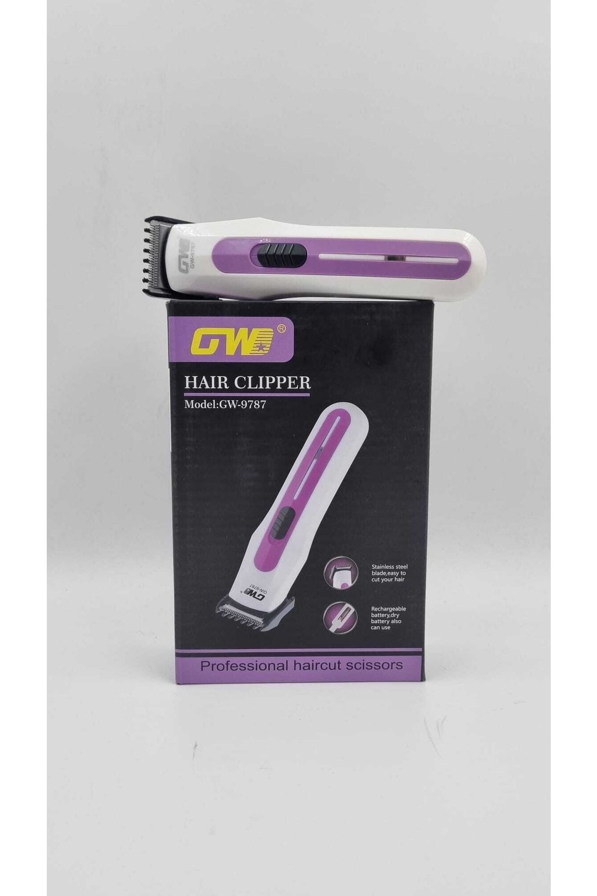 Genel Markalar 1-3 Şeyse Tıraş Makinası -9787 Şarjlı 1 Yıl Mor Yok Islak ve Kuru Saç-Sakal-Vücut