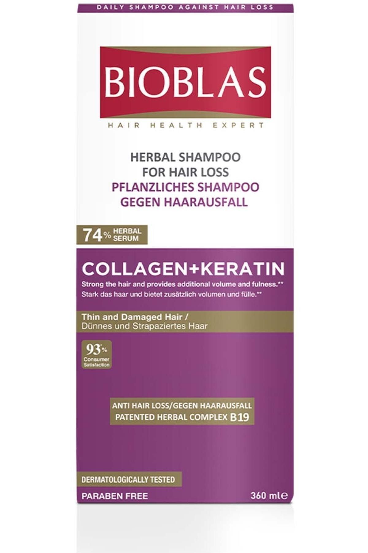 Bioblas Şampuan Kolajen & Keratin (hacimsiz Saçlar) 360 Ml