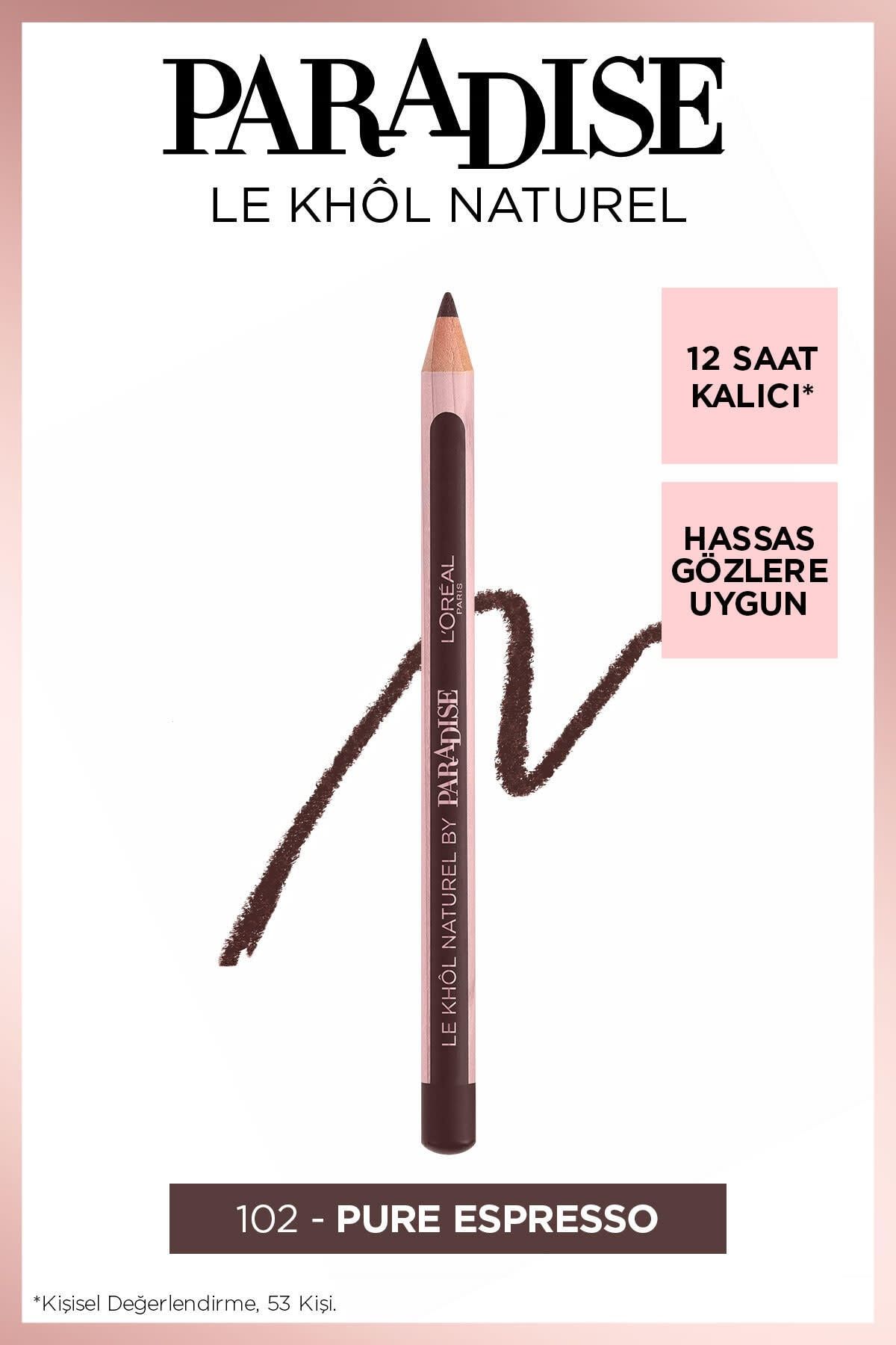 Kahverengi Göz Kalemi - L'oréal Paris Paradise Le Khol Göz Kalemi 102 Pure Espresso_0