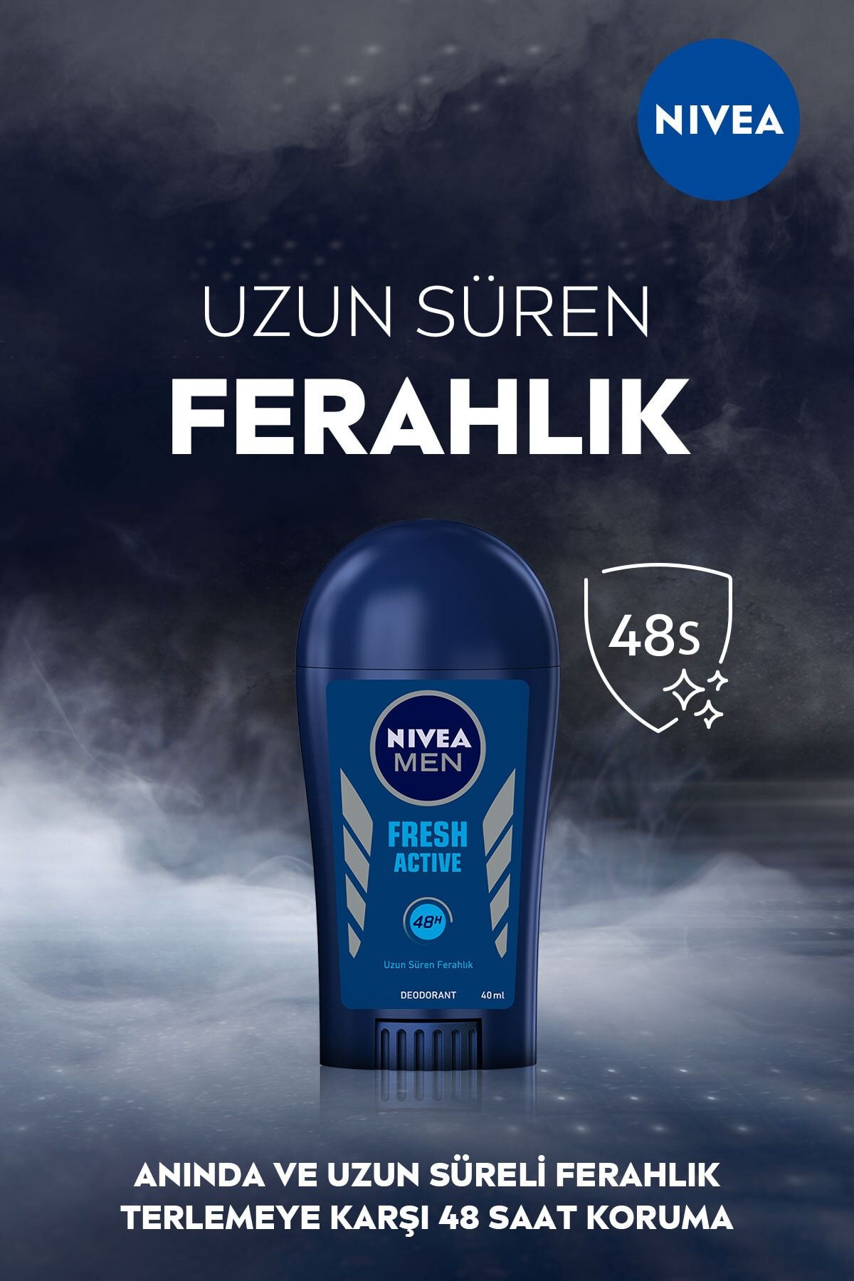 Men Erkek Stick Deodorant Fresh Active 48 Saat Deodorant Koruması, 40ml_3