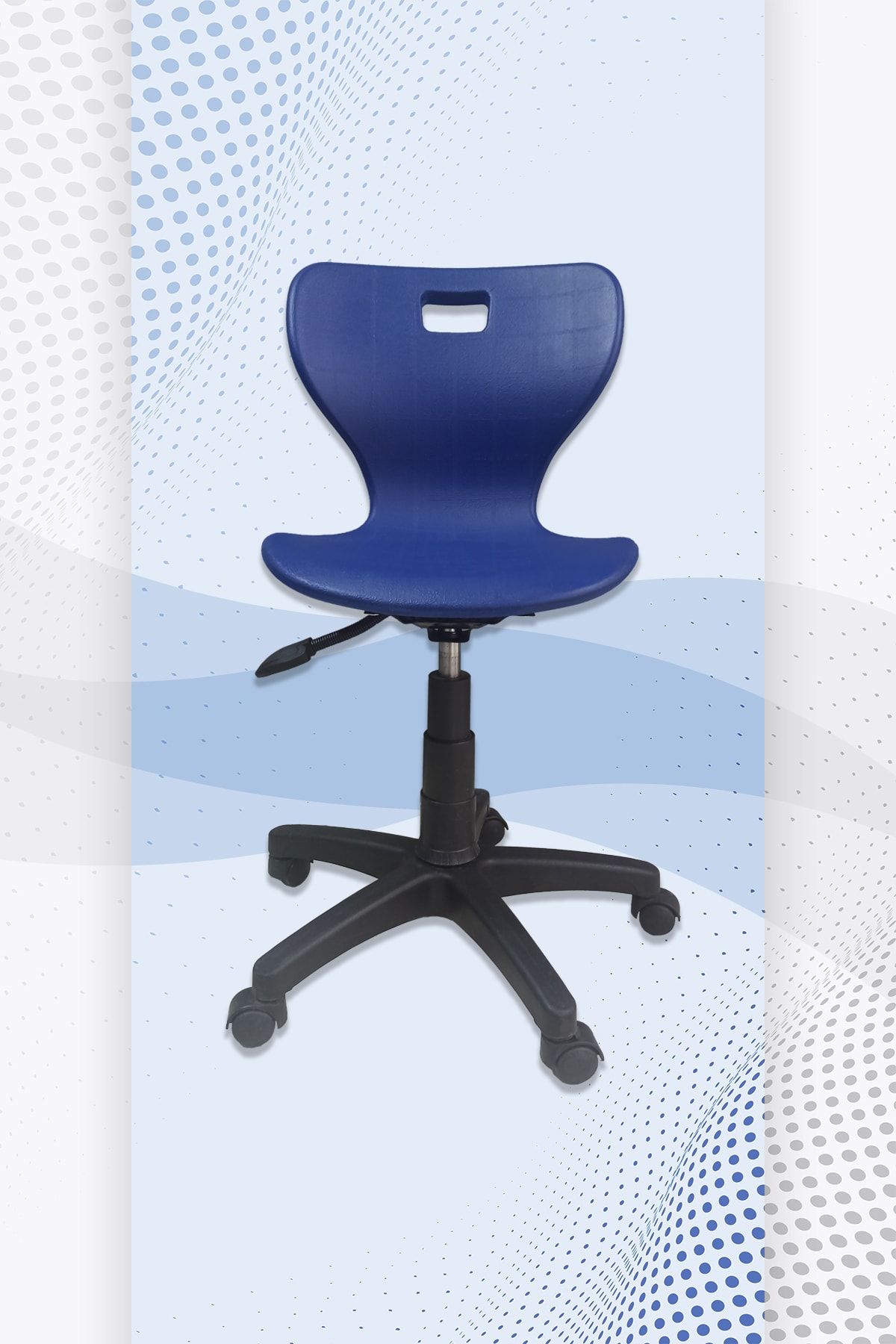 Porziyon Monoblok Renkli (ofis - Öğrenci) Çalışma Sandalyesi Lacivert