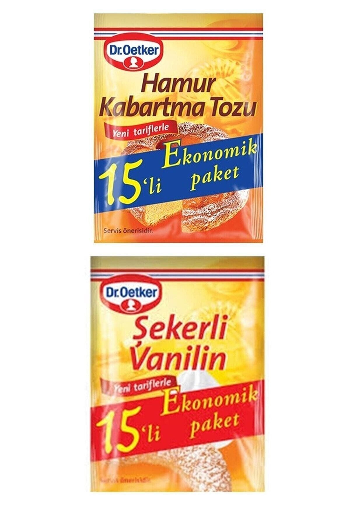 Dr. Oetker Şekerli Vanilin + Hamur Kabartma Tozu 15'li Paket