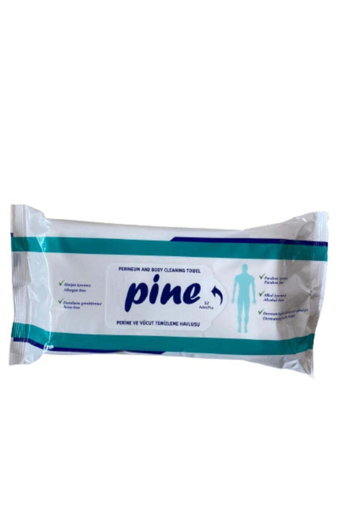 Pine Antibakteriyel Vücut Temizleme Havlusu 52'li 12 Paket