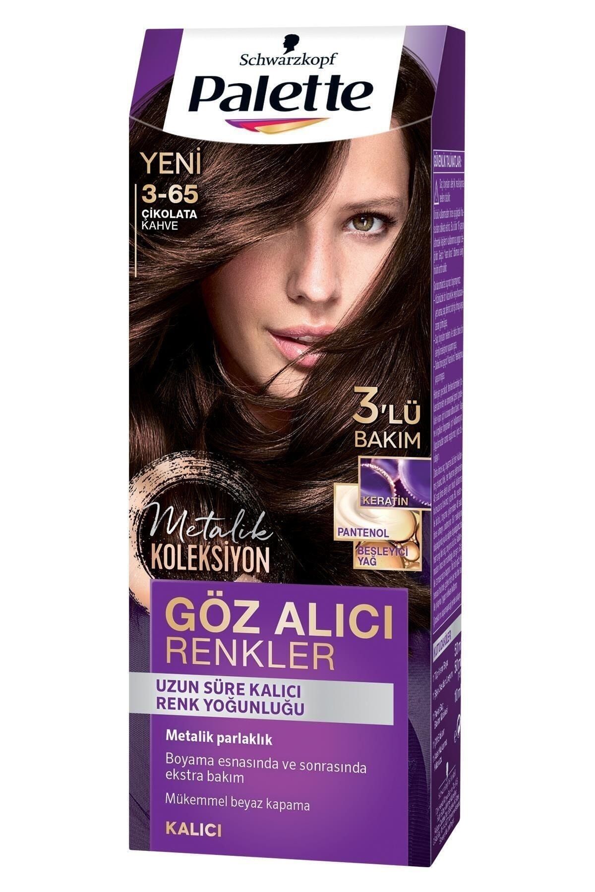 Palette Göz Alıcı Renkler Çikolata Kahve 3-65 Saç Boyası