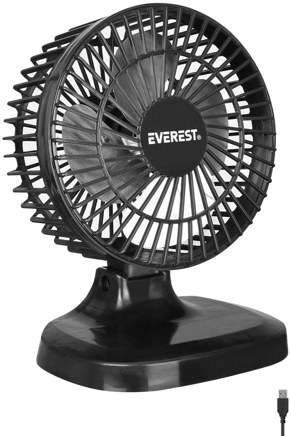 Everest Efn-503 7'' Masa Üstü Siyah Usb Fan