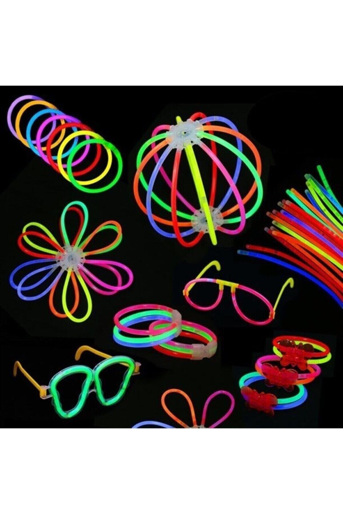pazariz Glow Stick Fosforlu Neon Çubuk 1 Adet, Işık Saçan Çubuk , Işıklı Bileklik 20 Cm
