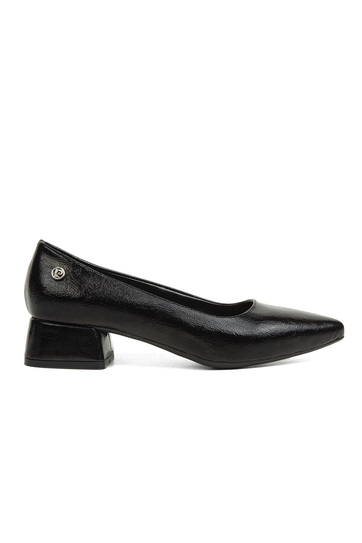 Pierre Cardin ® | Pc-52009-3478 Siyah Kırısık - Kadın Topuklu Ayakkabı