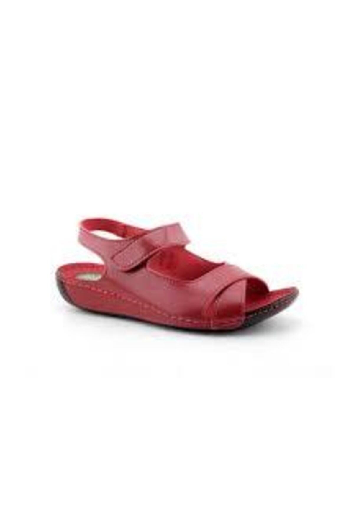 Muya 24218 Kırmızı Bayan Deri Sandalet