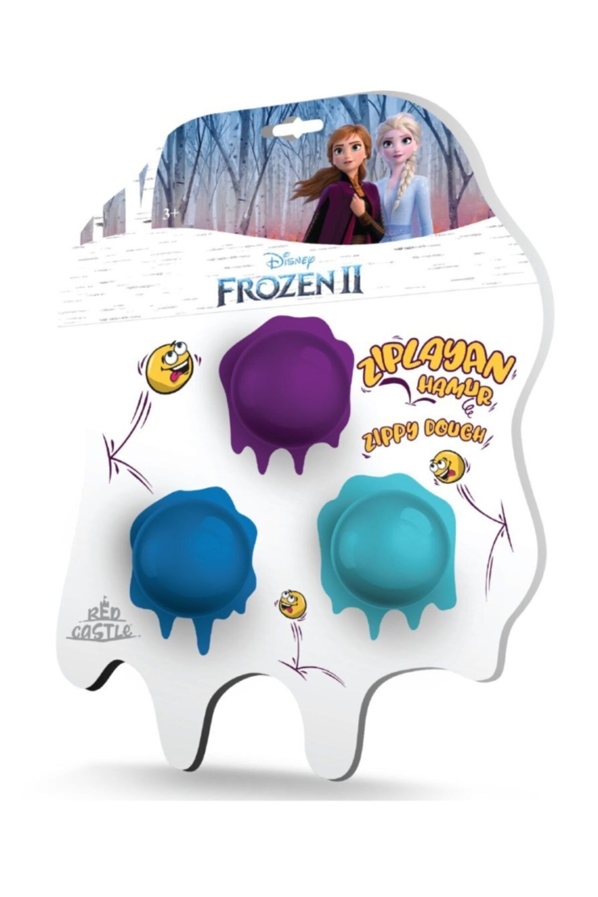 Red Castle Zıplayan Hamur & Slime Disney Frozen Iı 3'lü