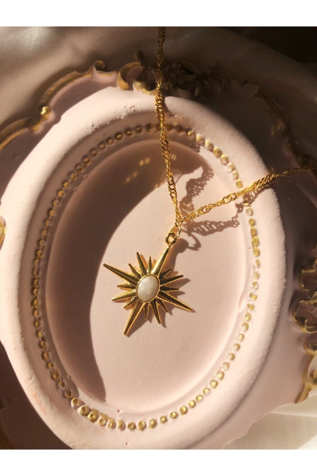 Harlofia Jewelry Altın Kaplama Kutup Yıldızı Kolye