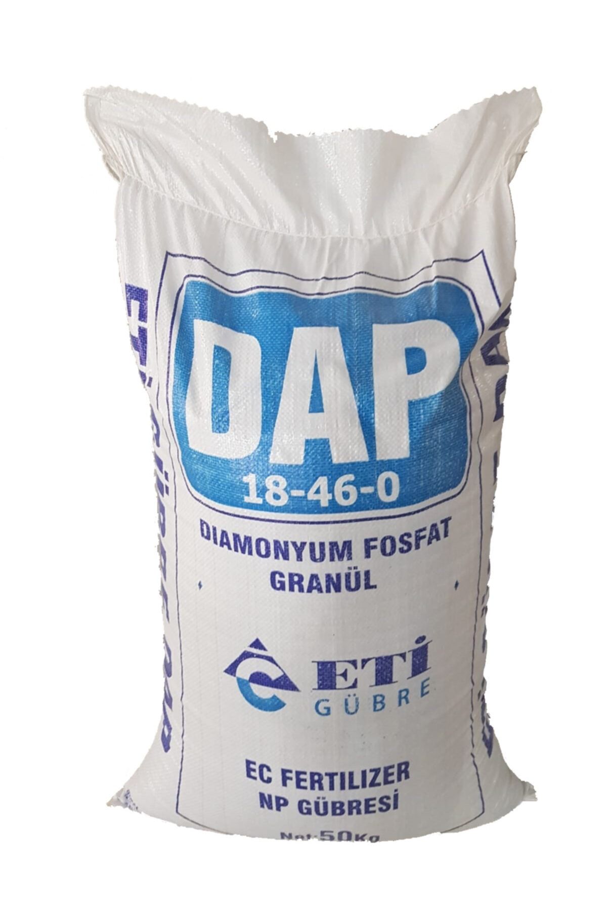 Eti Gübre Dap Diamonyum Fosfat 18 46 0 Azot Fosfor Bitki Meyve Sebze Granül Np Taban Gübresi 50 kg