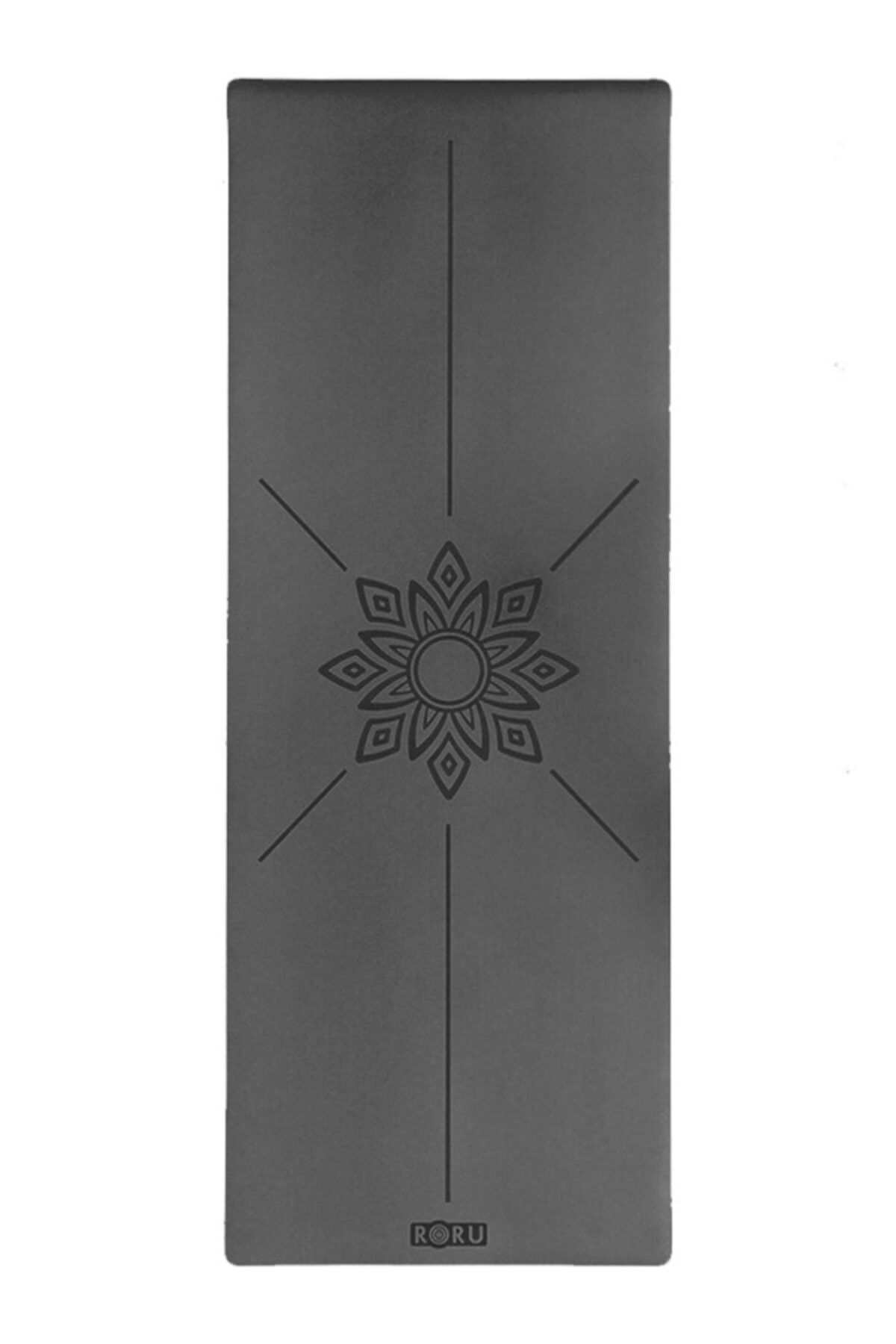 Roru Concept Sun Series Kaydırmaz Yüzeyli Yoga Matı - Açık Siyah 5mm