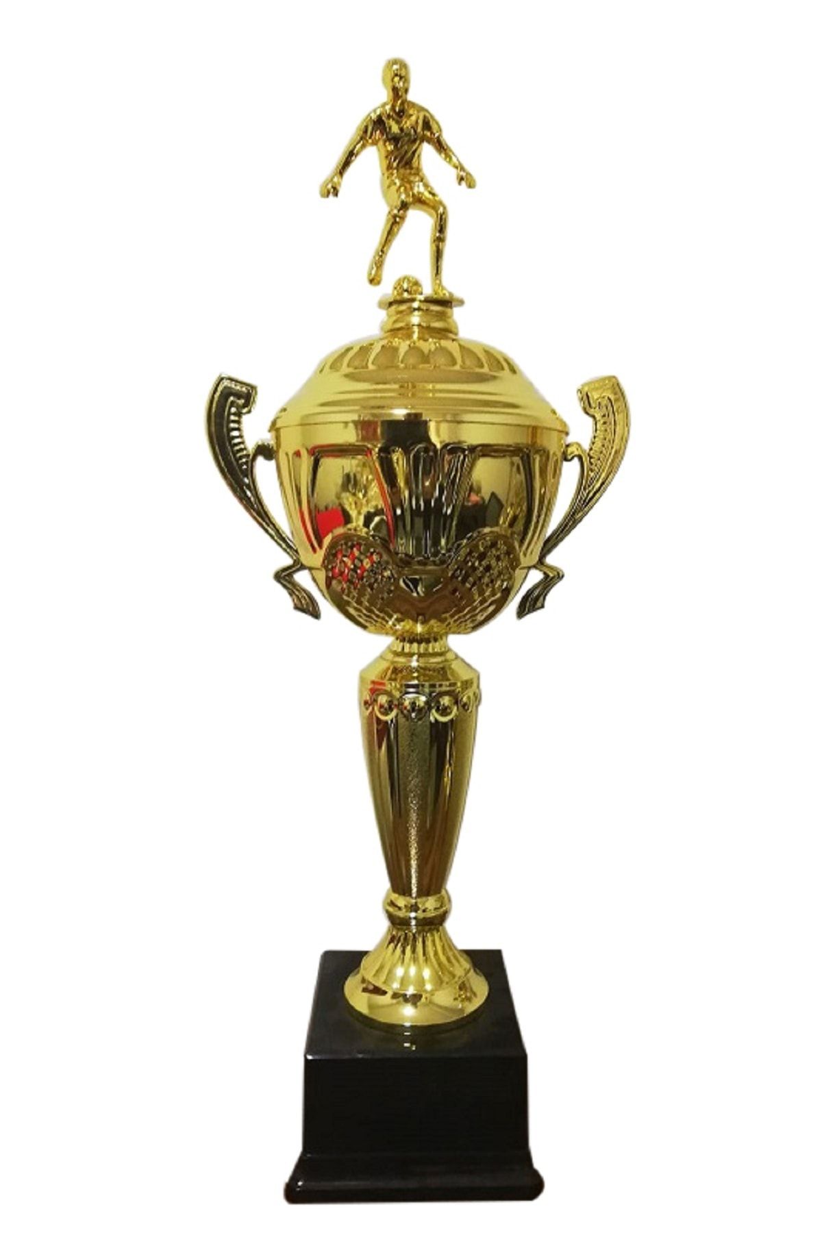 ASOS Büyük Boy Metal Çanaklı Futbol Figürlü Ödül Kupası ( 50 Cm )
