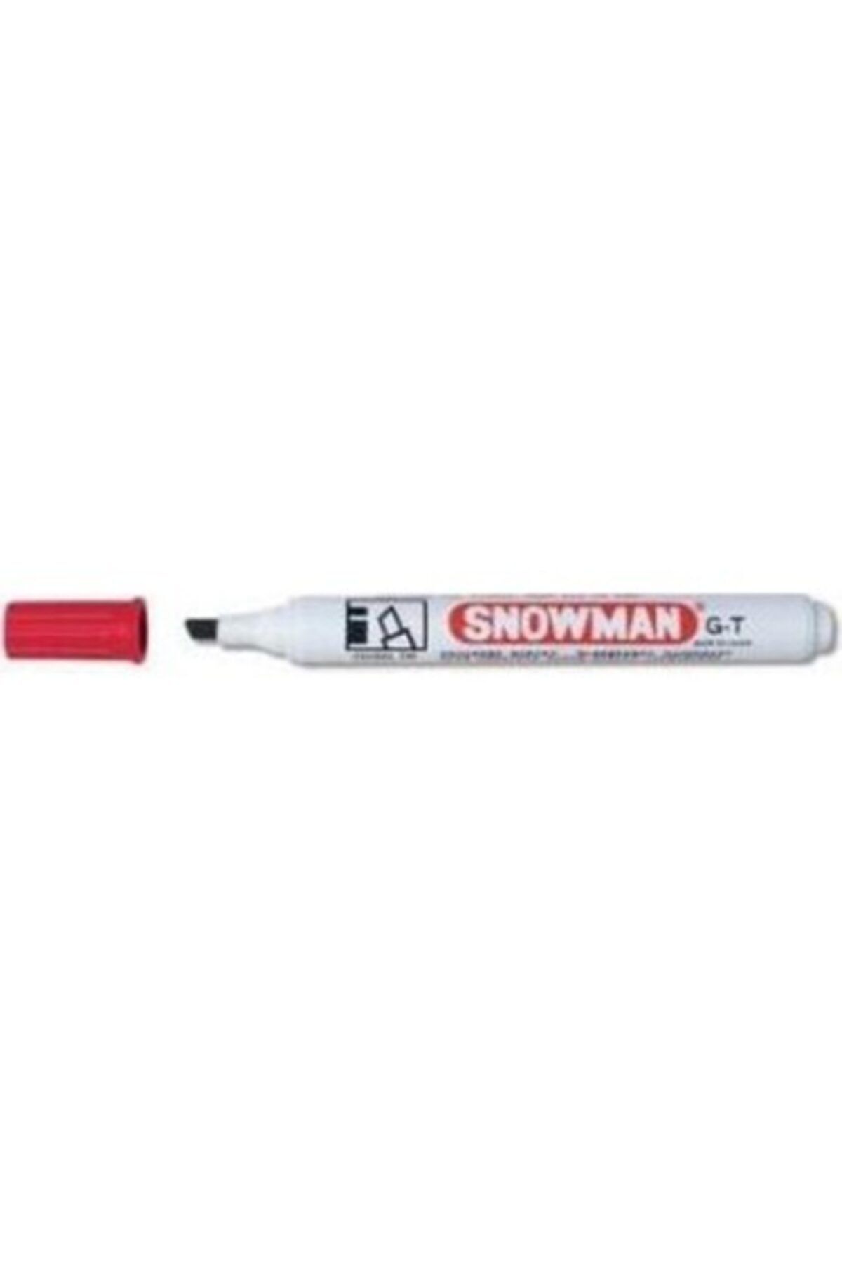 Snowman - Kırmızı Kesik Uç Markör Kalem
