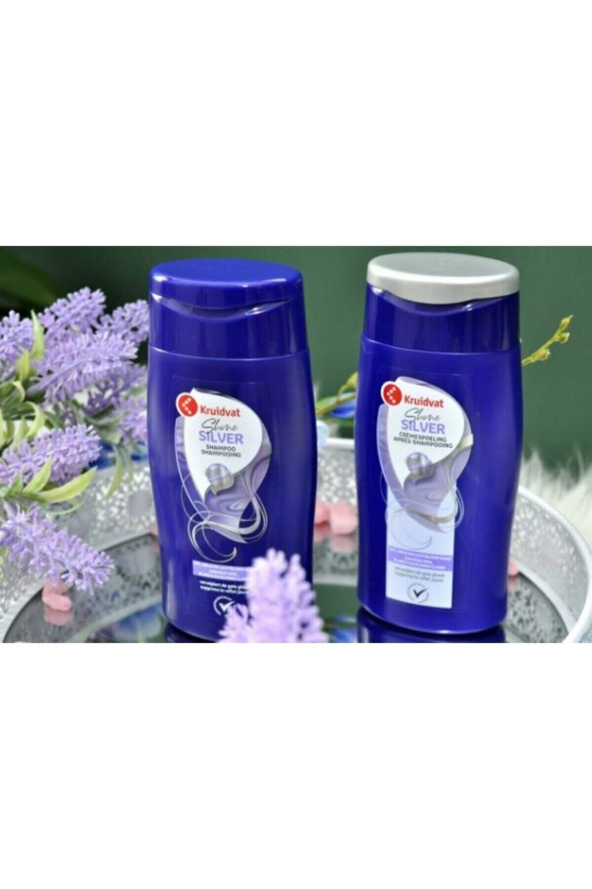 Kruidvat Silver Parlatıcı Şampuan Ve Saç Kremi 300 Ml Seti