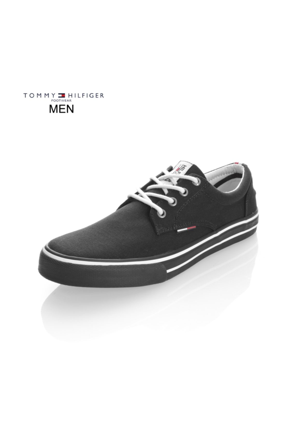 Tommy Hilfiger Siyah Erkek Fm0fm00300 990 V2385ıc 1d Sneakers Low Cut Black