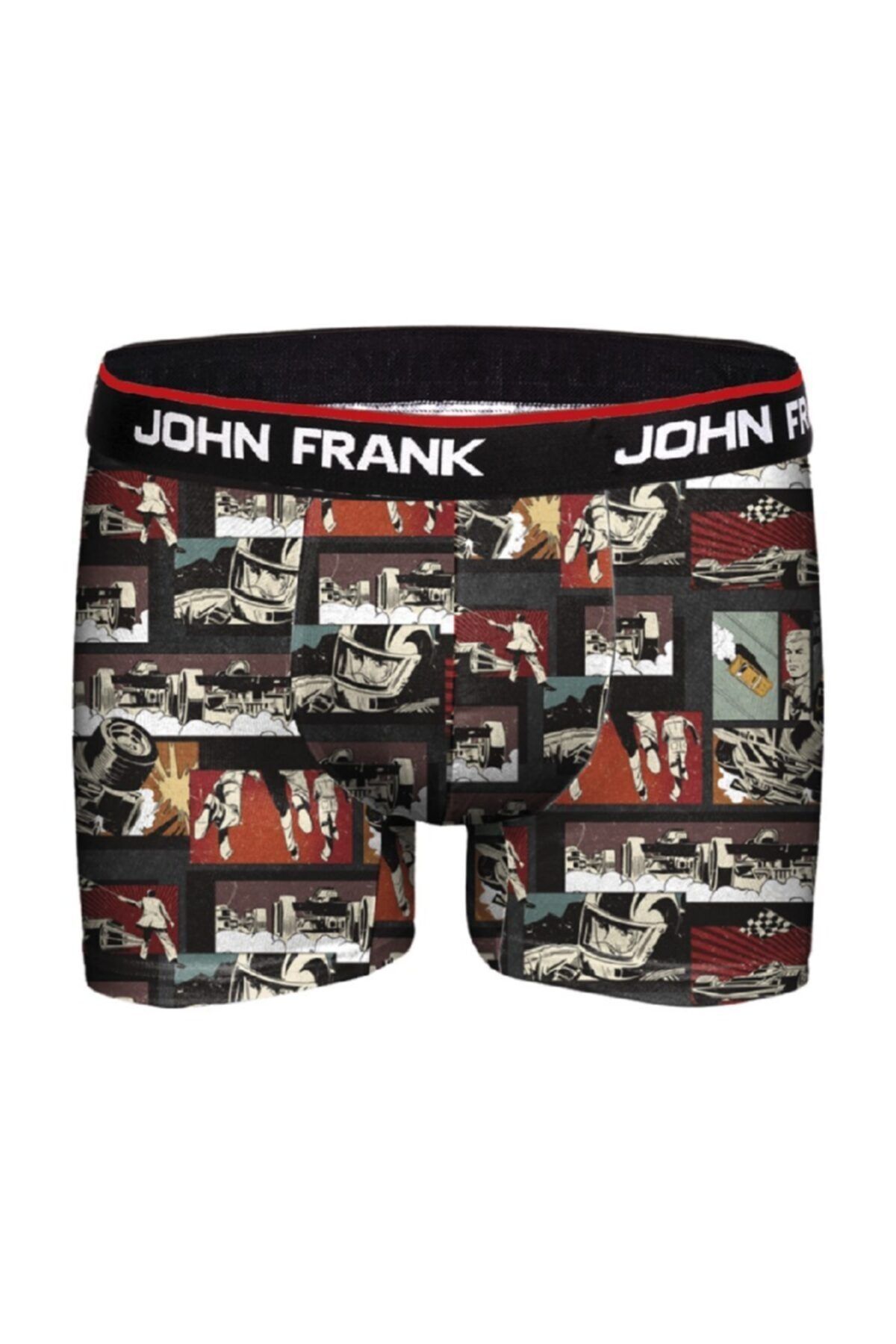 John Frank Dijital Baskılı Boxer Multıcolor