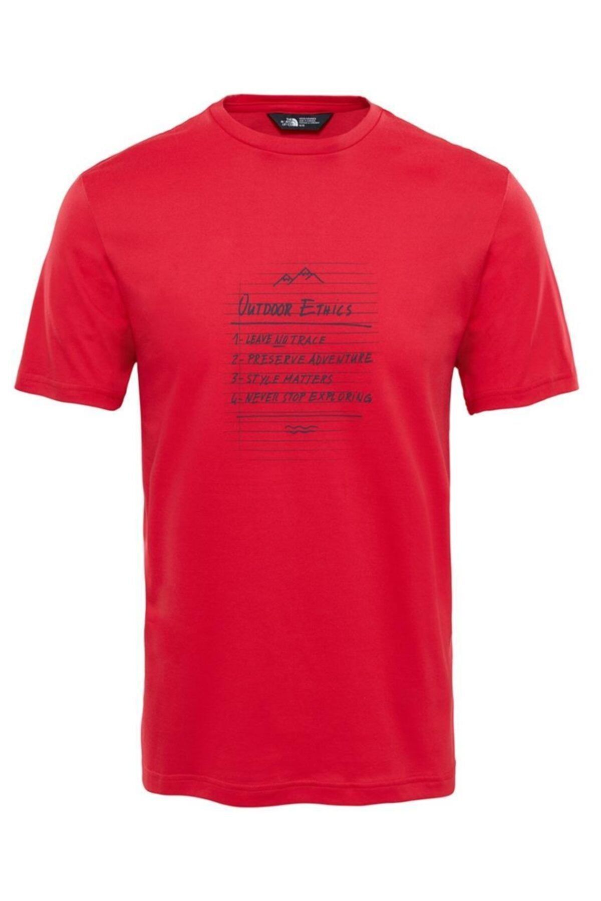 The North Face T92s7z682 Kırmızı Erkek Kısa Kol T-Shirt 100403263