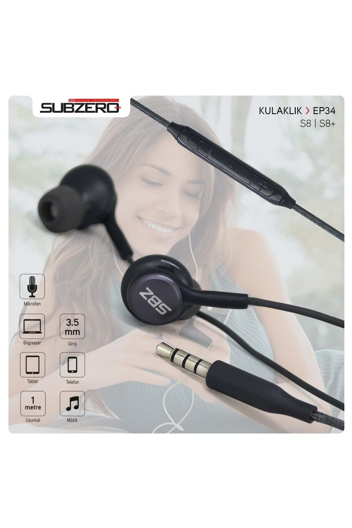 Subzero Ep34 S8 Microfonlu Kulakl Içi Kulaklık