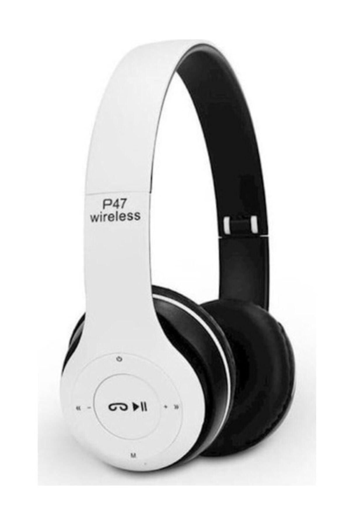 Zhuse P47 Kulak Üstü Bluetooth Kulaklık 5.0 Beyaz
