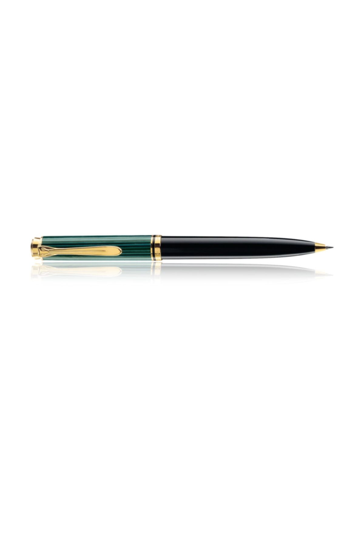 Pelikan K300 Tükenmez Kalem 14 Ayar Altın Kaplama Yeşil-siyah Pel-k300y