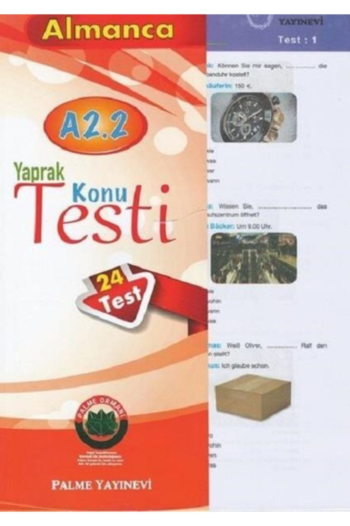 Palme Yayınevi Palme Yaprak Test Almanca Konu A2.2