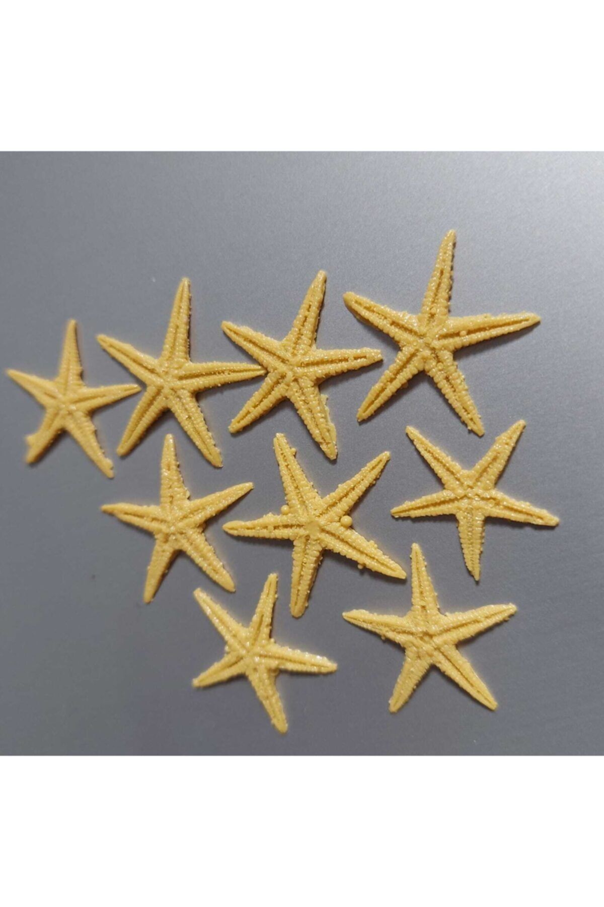 Aker Hediyelik 100lü Minik Deniz Yıldızı 1-2cm Polyester Yıldızlar Teraryum El Işi Süsleme Nikah Şekeri Malzemesi