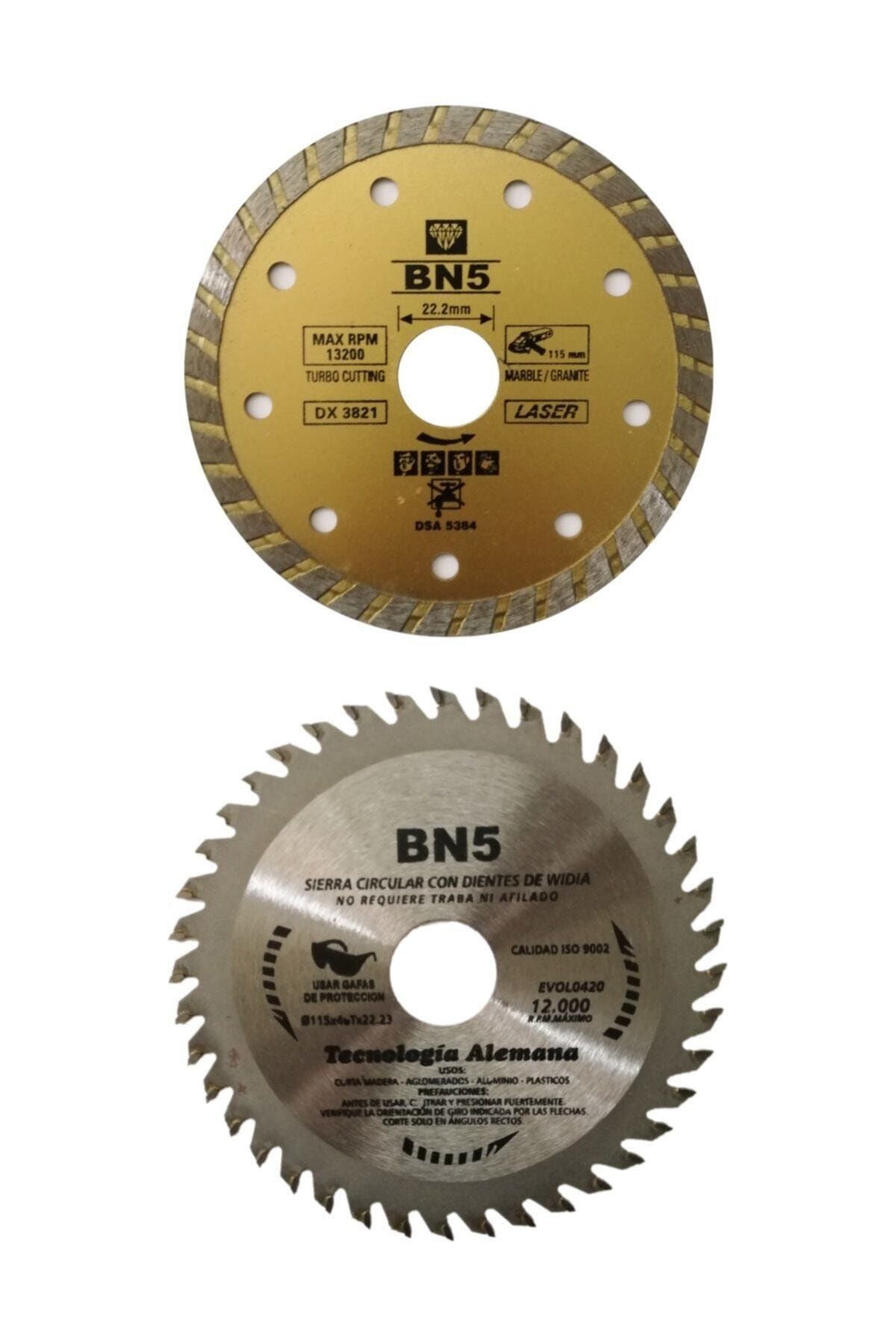 BN5 Ahşap Kesici Mermer Fayans Kesme 115 Mm Disk Seti Spiral Taşlama Kesici Diskleri