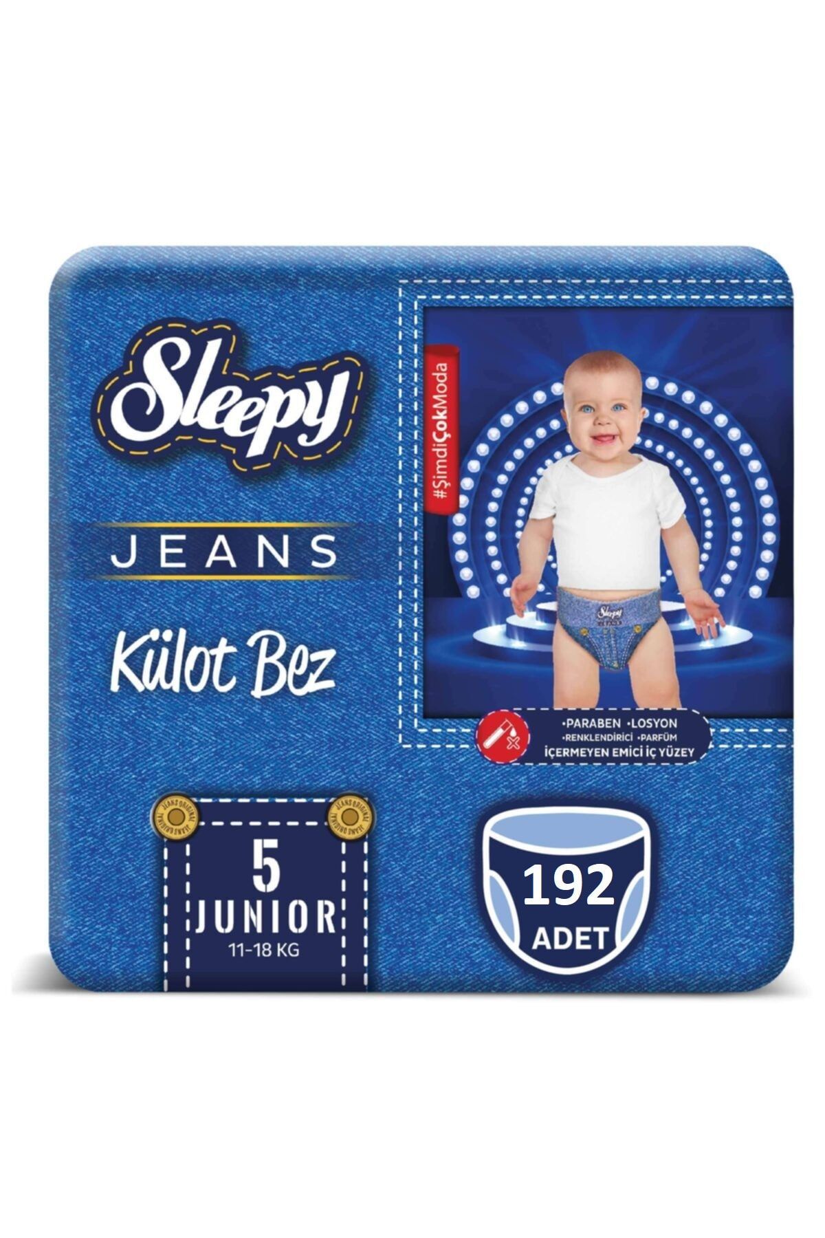 Sleepy Jeans Külot Bez 5 Beden Numara 192 Adet 11-18 Kg