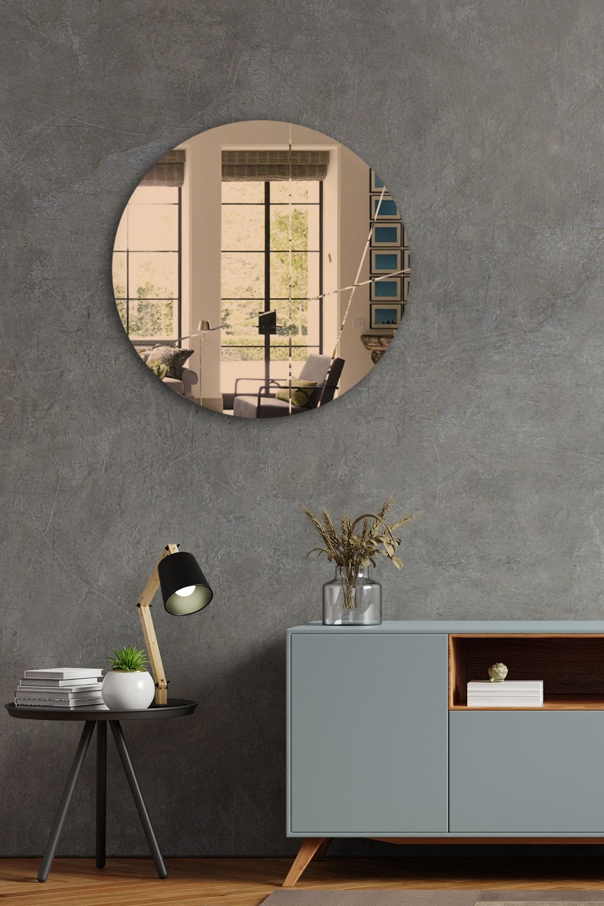 Decorita Ayna | Bronz Ayna | Tasarım Kanallı | Çap60cm