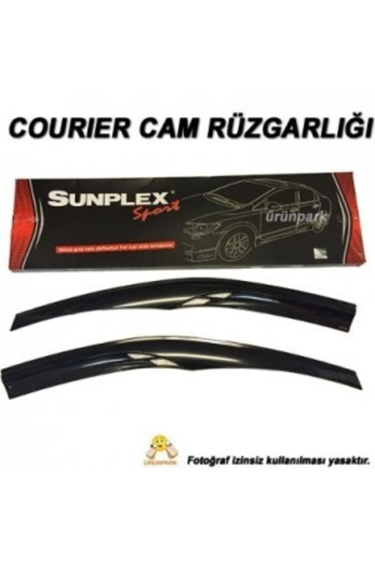 SUNPLEX Cam Rüzgarlığı Ford Tourneo Courier 2014-2017 Ön Sport Style