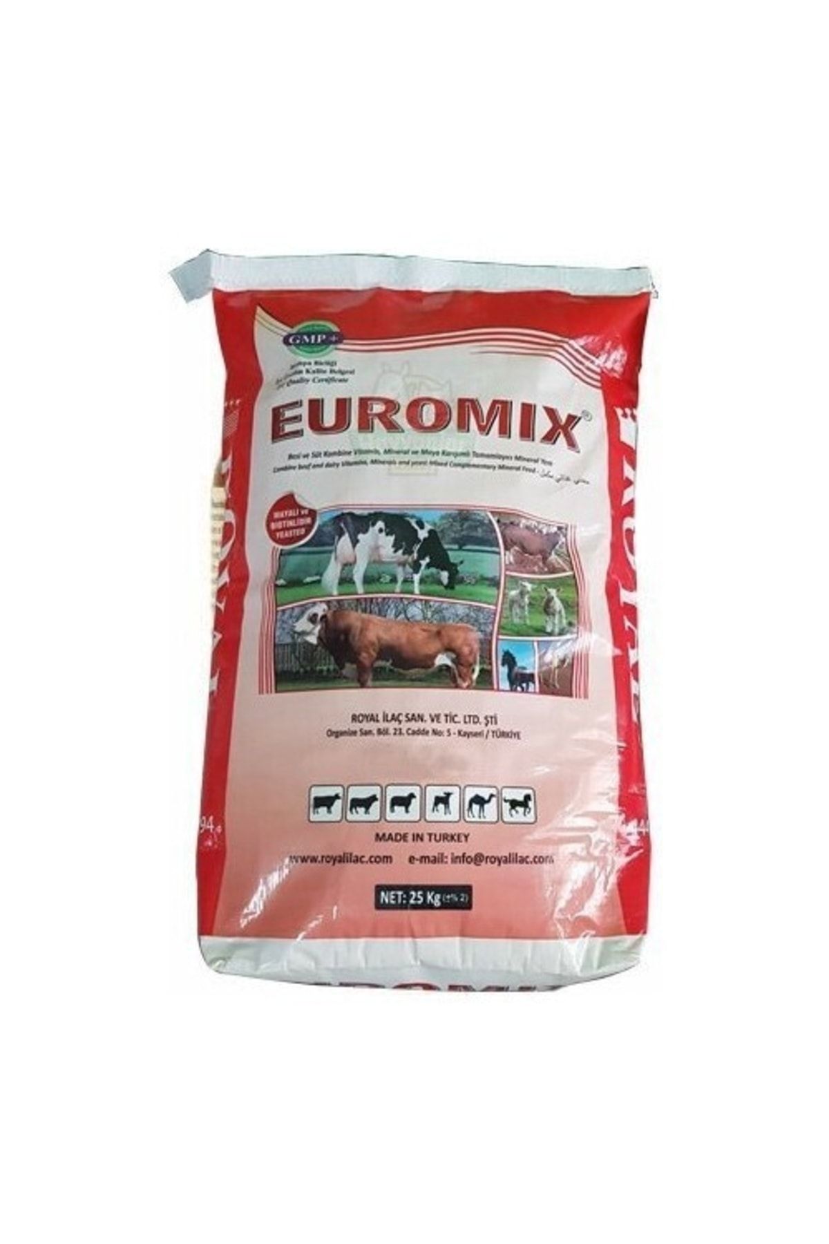 Royal Ilaç Euromix 25 Kg ( Torba ) Mayalı Ve Biotinli Yem Katkıları