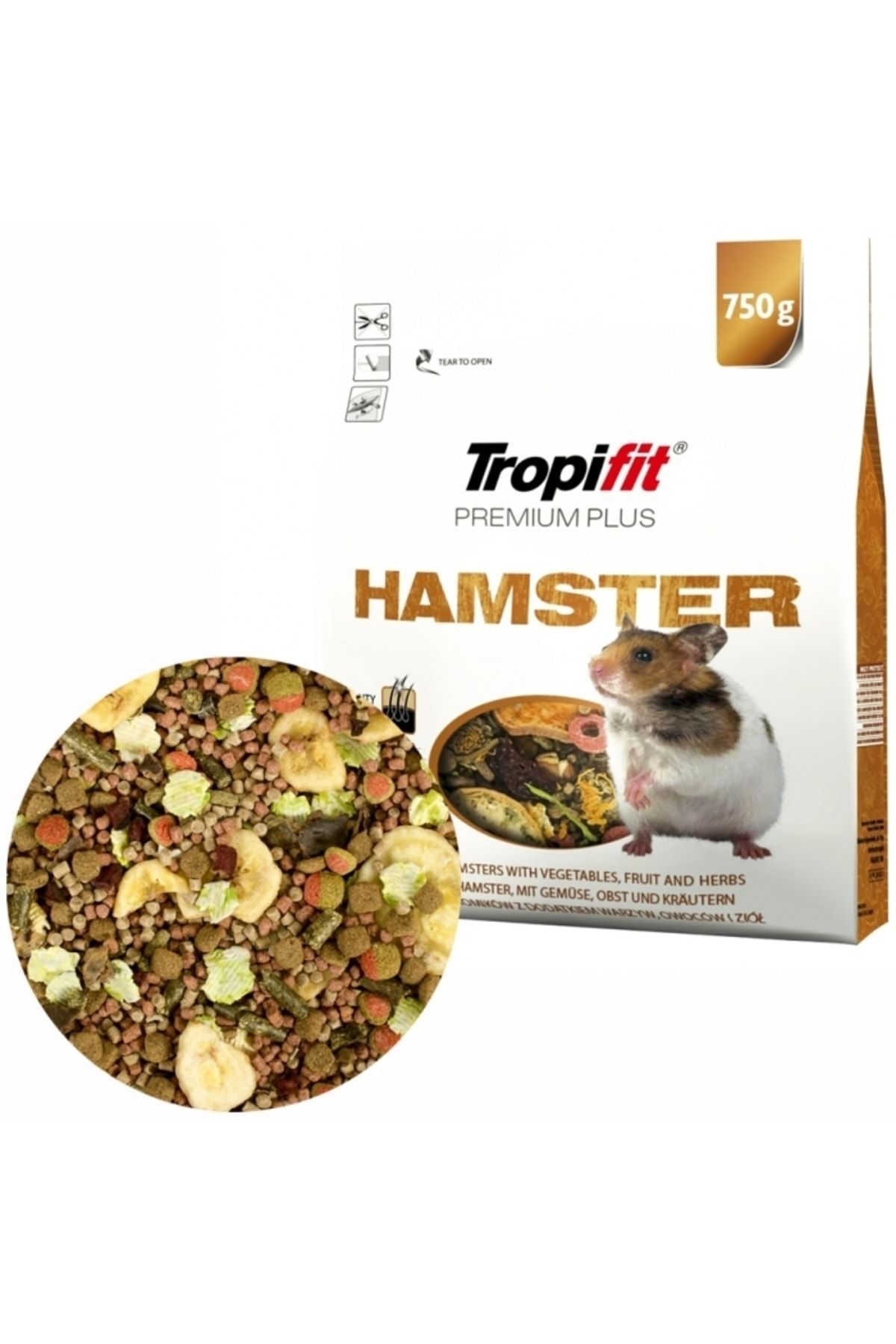 Tropifit Premium Plus Hamster Yemi 750 Gram