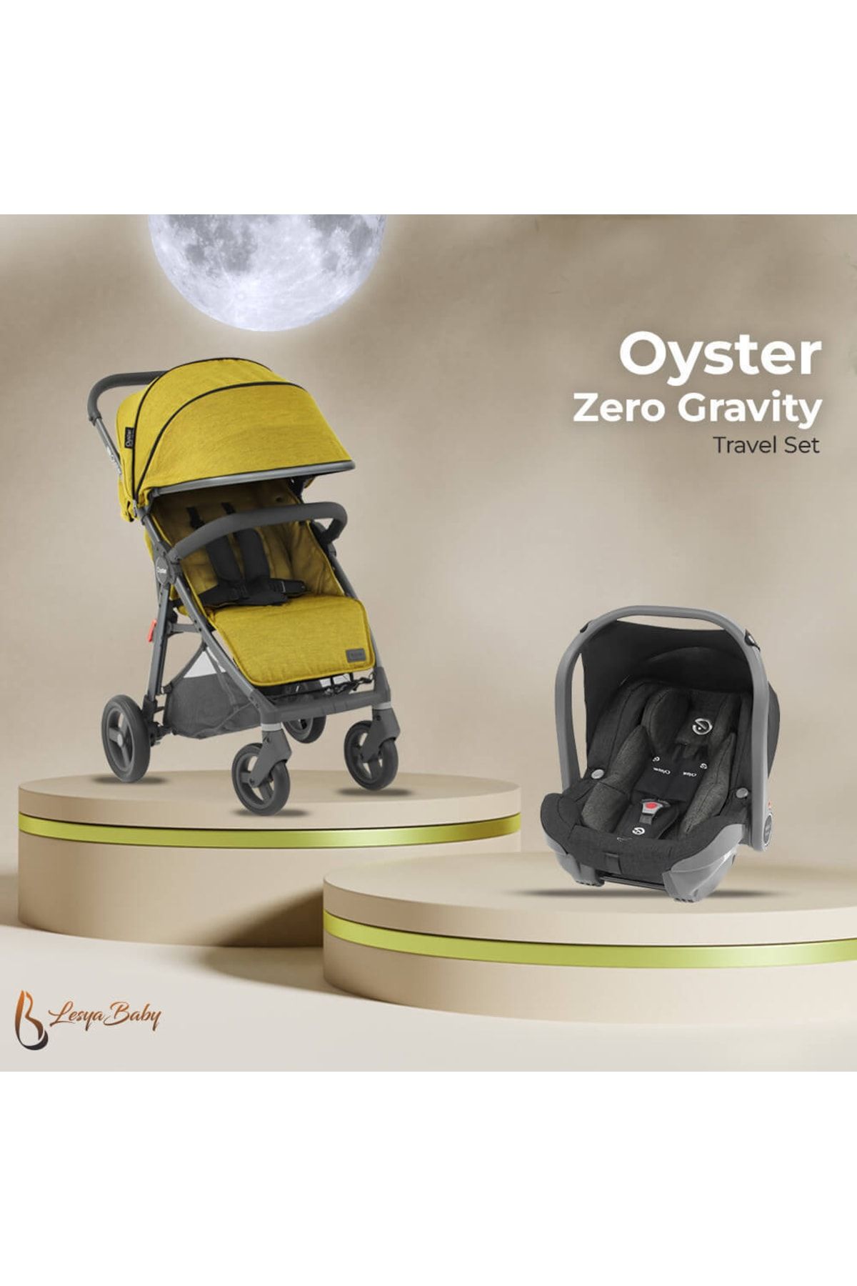 Oyster Zero Gravity Travel Set - Mustard Bebek Arabası