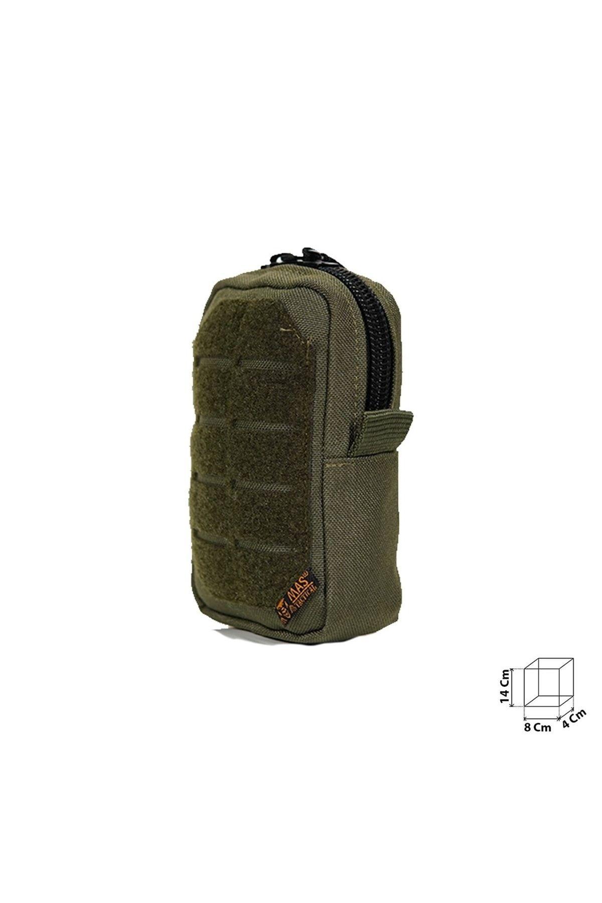 Mastactical Taktik Yardımcı Dikey Cep/çanta (8x14x4cm) - Haki