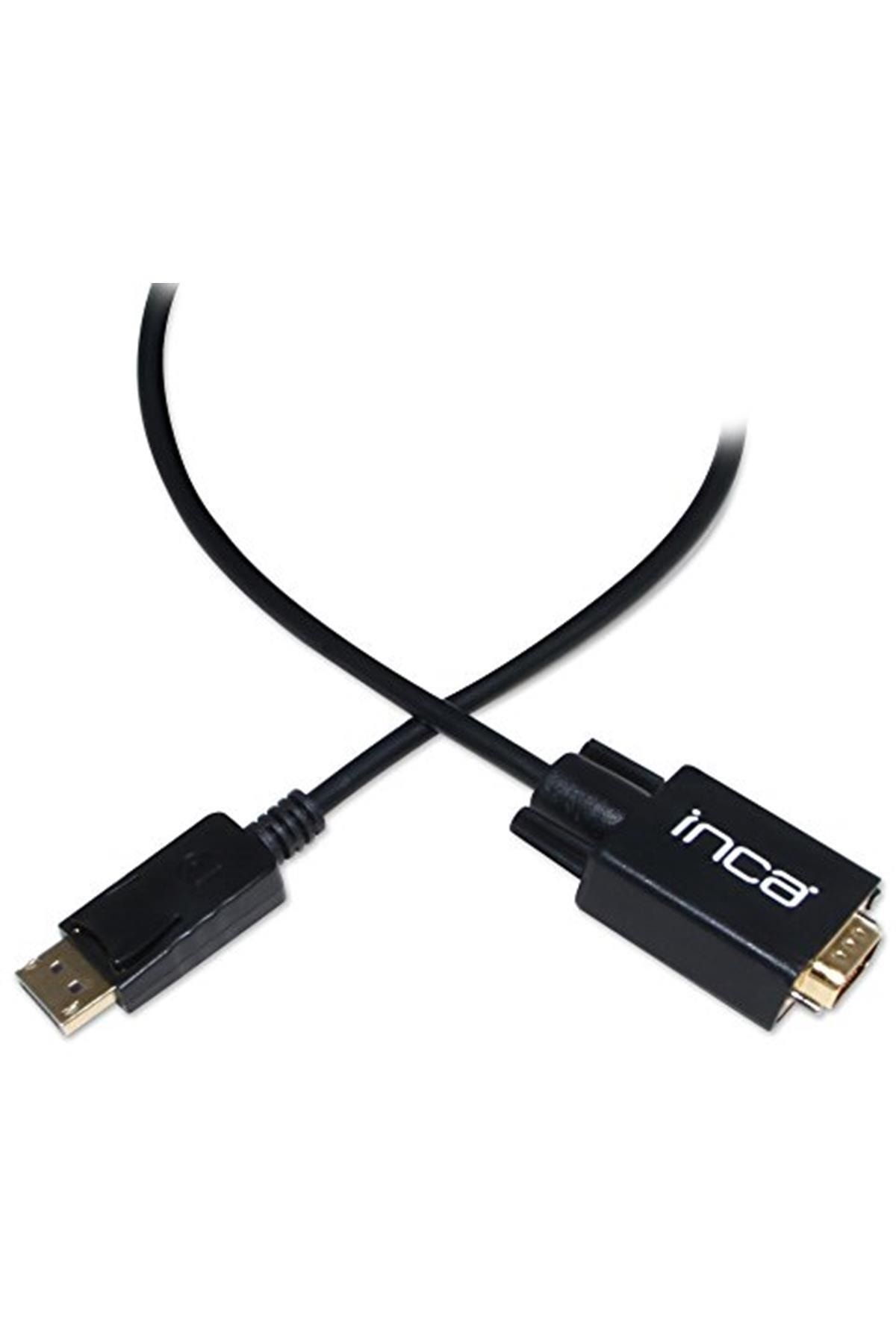 Inca Idpv-01 Displayport To Vga Kablo Altın Uçlu Blister 1,8m