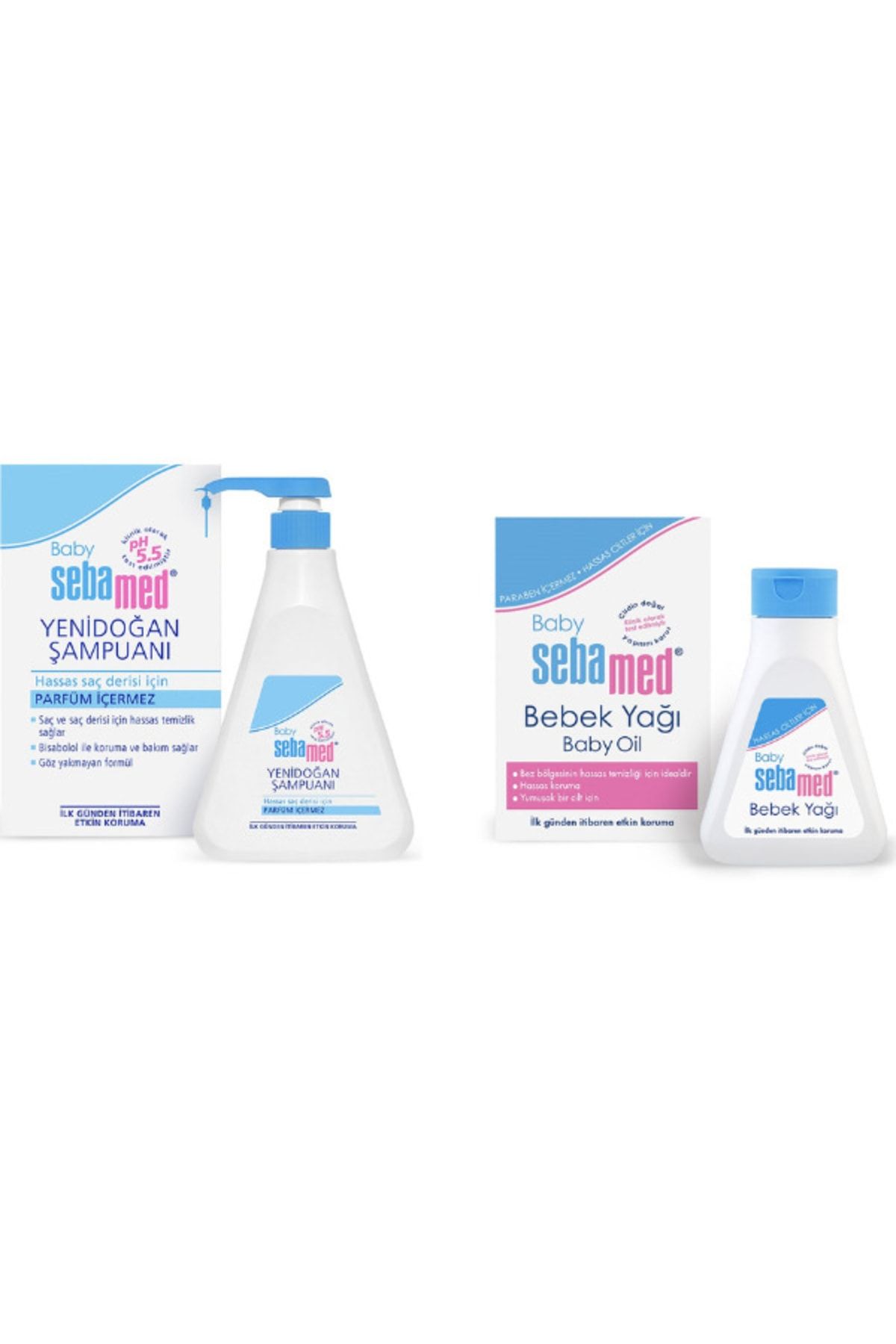 Sebamed Yenidoğan Set Yenidoğan Şampuan 500 Ml - Bebek Yağı 150 Ml