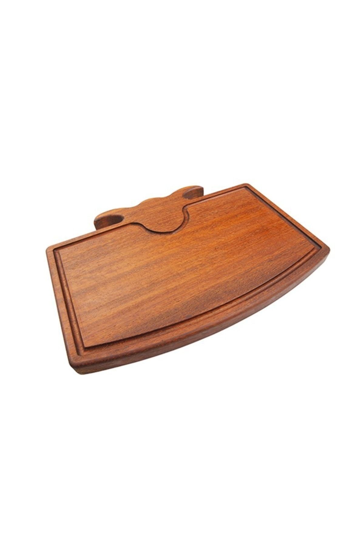 TRİO STEAKBOARD Boynuzlu Iroko Tahta 25x35x2,5