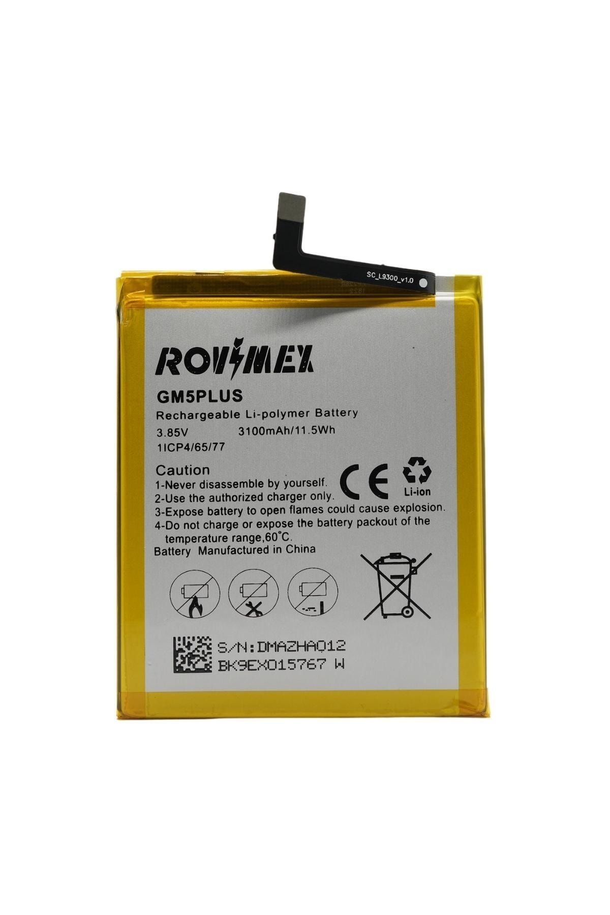 Rovimex General Mobile Gm 5 Plus Batarya Pil Uyumlu