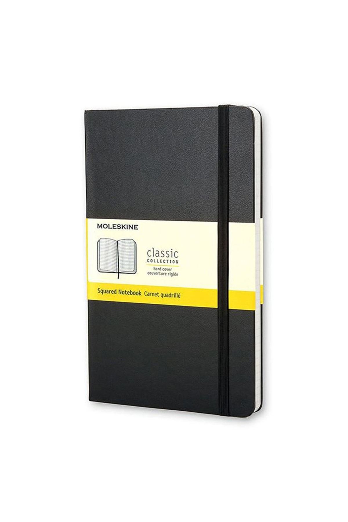 Moleskine Cep Boy Siyah Sert Kapak Kareli Defter