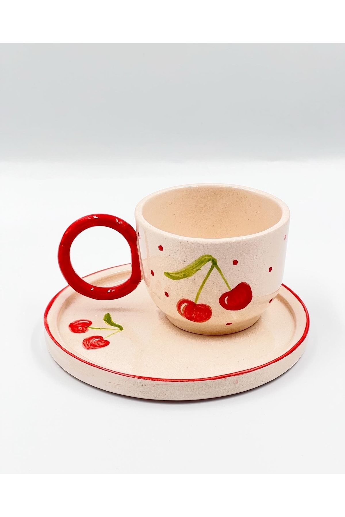 Kimya Ceramics Kirazlı Çay-kahve Fincanı