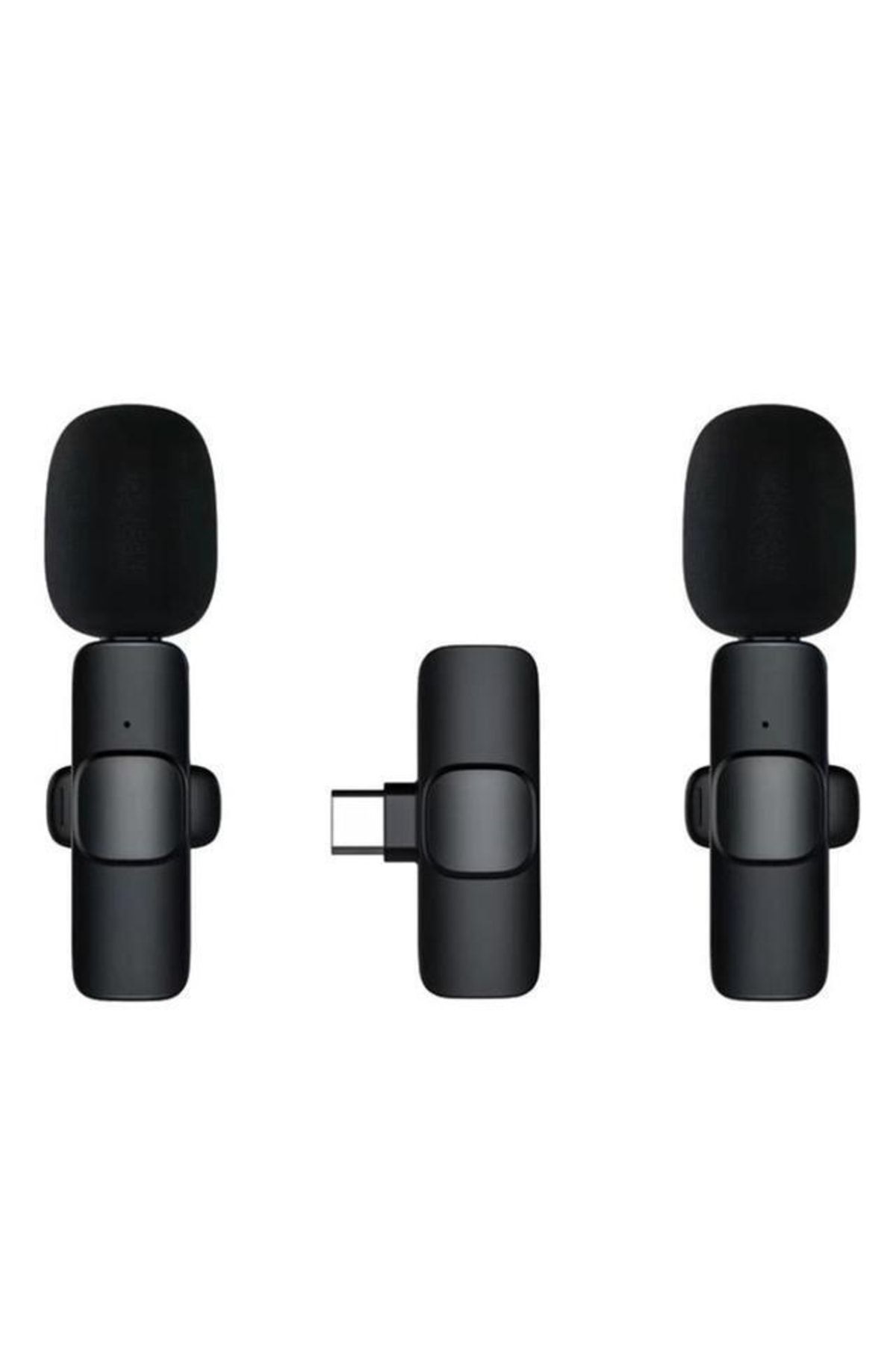 Torima 2 Adet Kablosuz Yaka Mikrofonu Typ-c 2'li Mini Mikrofon K9