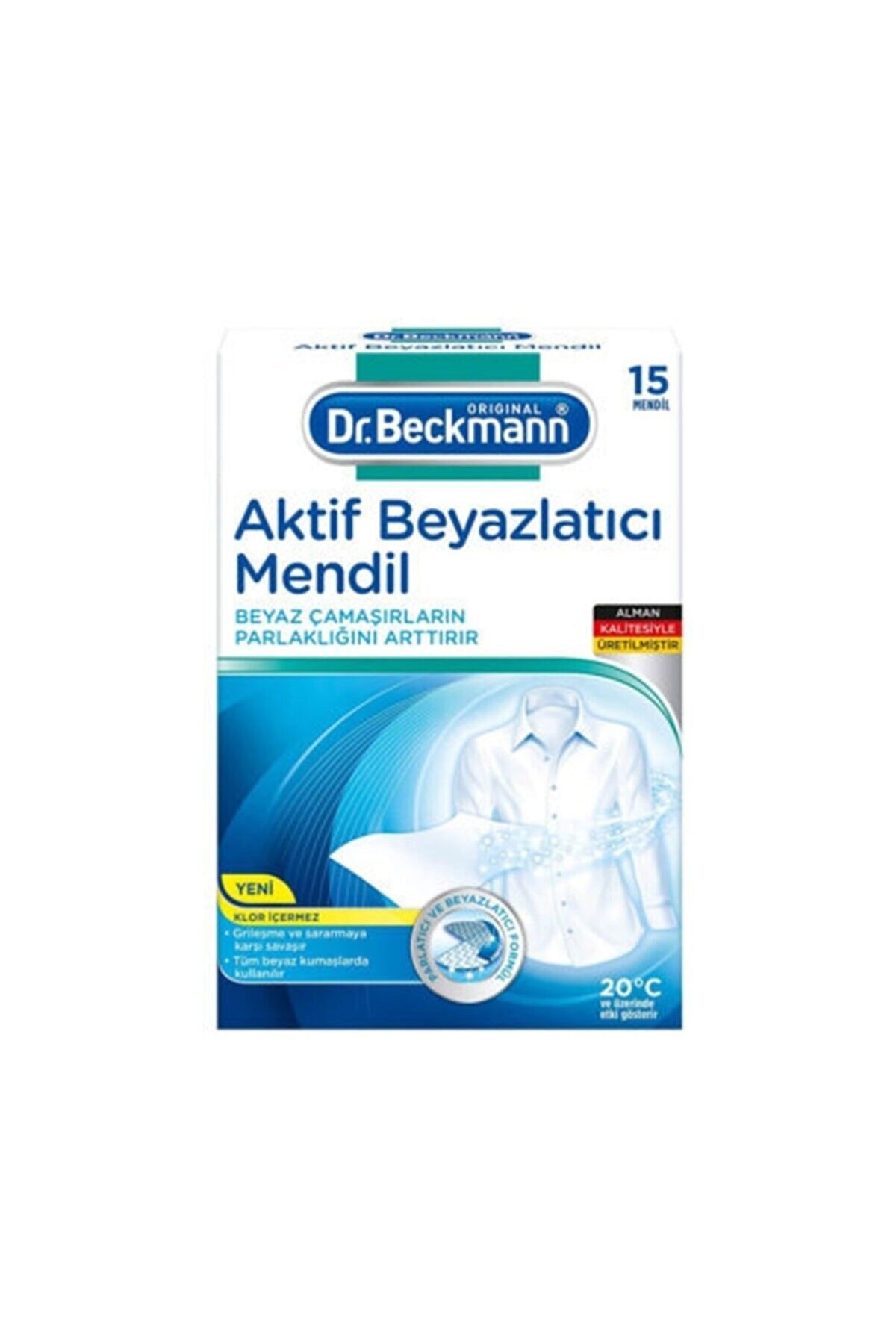 Dr.Beckmann Aktif Beyazlatıcı Mendil 15'li Dr. Beckmann Aktif Beyazlatıcı Mendil