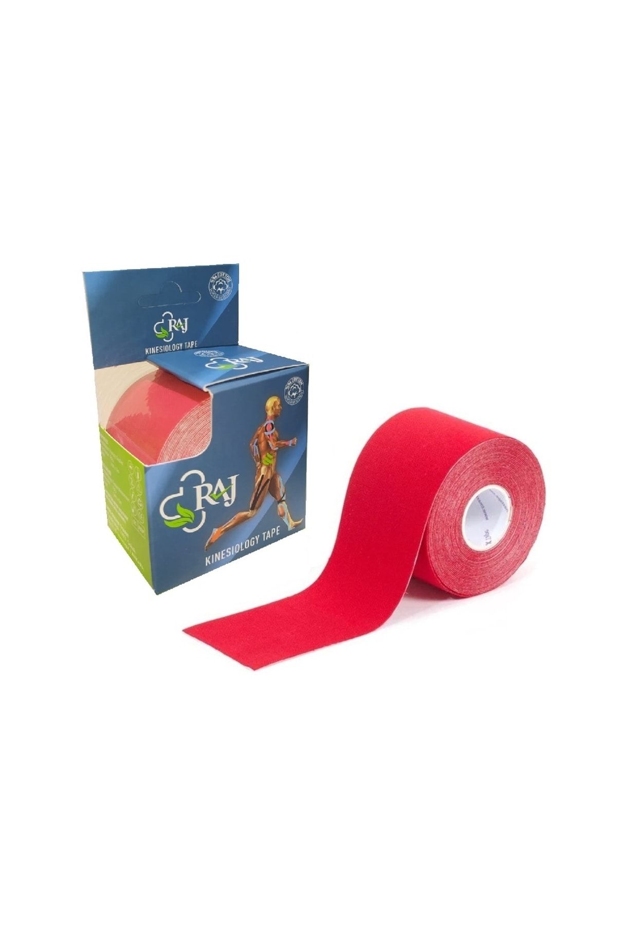 RAJ Tape Kırmızı Renk Kinesio Ağrı Bandı 5 Metre X 5 Cm