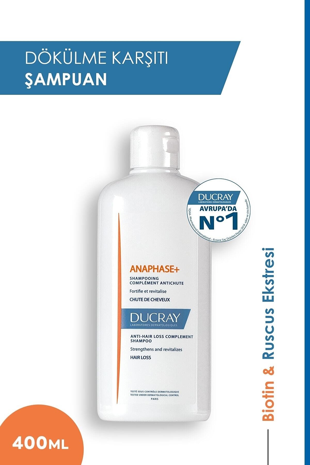 Ducray Anaphase Şampuan Dökülme Karşıtı 400ml