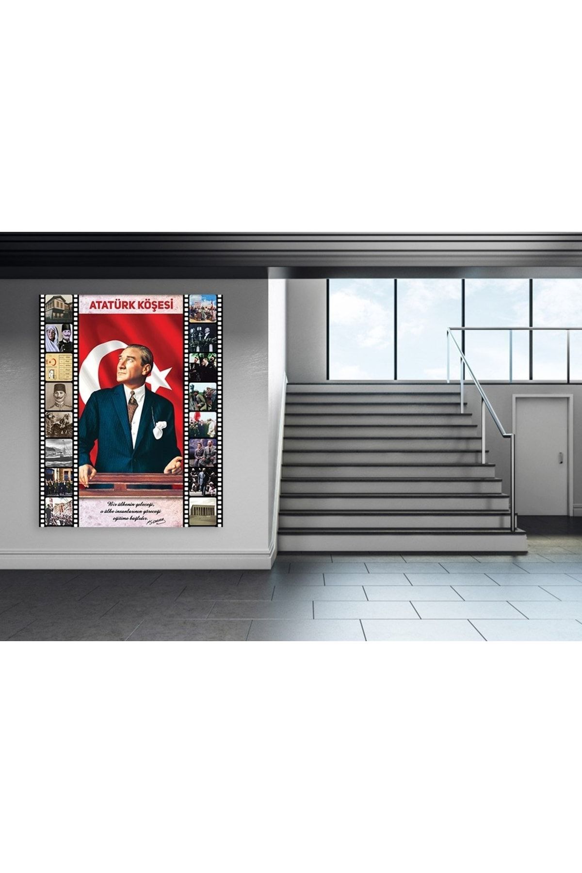 okul posterleri Atatürk Köşesi 4 Okul Posteri 100x135 cm