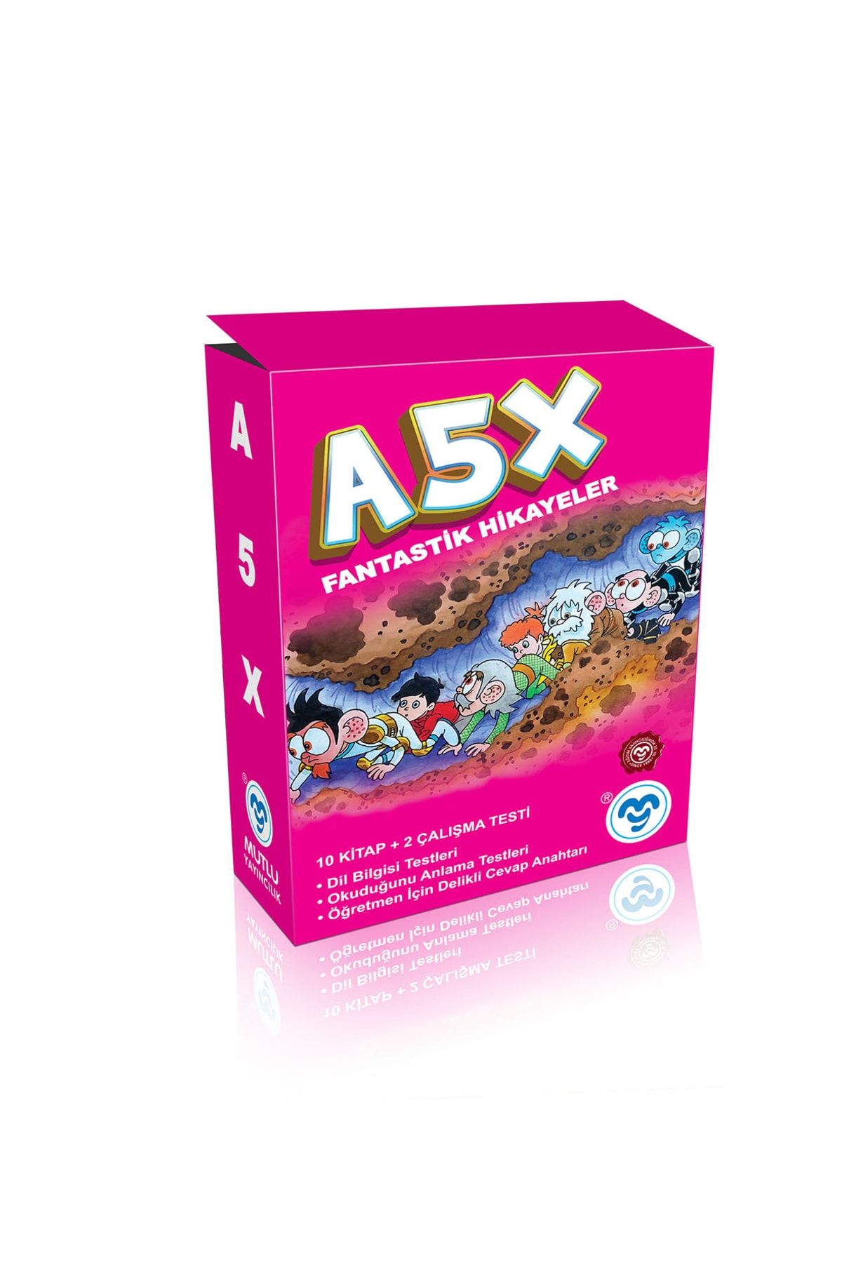 Mutlu Yayıncılık Ax5 Fanstastik Hikaye Seti ( 10 Kitap + 2 Çalışma Testleri) Yeni Ürün !!