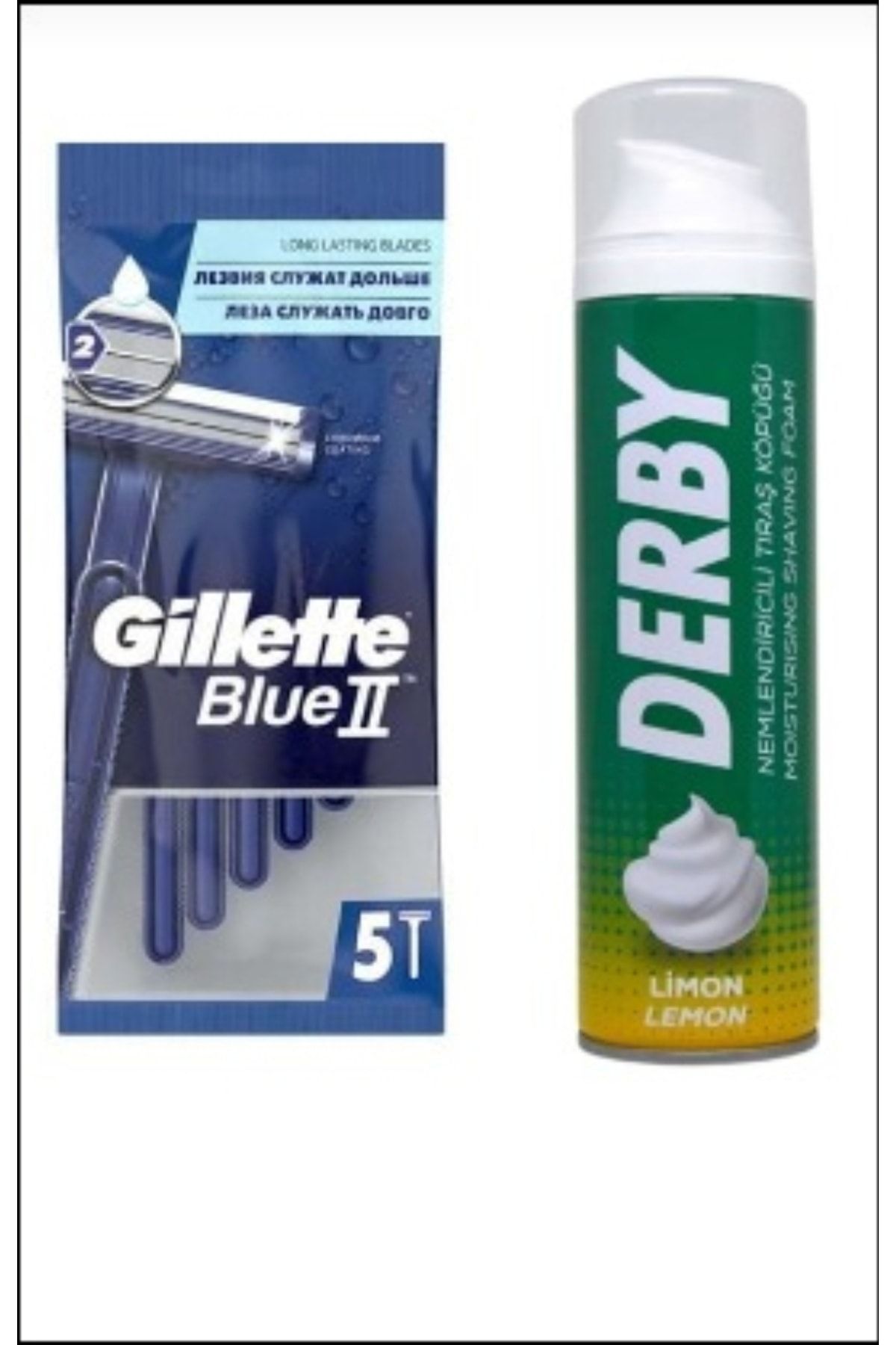 Derby Gillette Blue Sakal Tıraş Seti Sakal Tıraş Takımı Gilette Bulle
