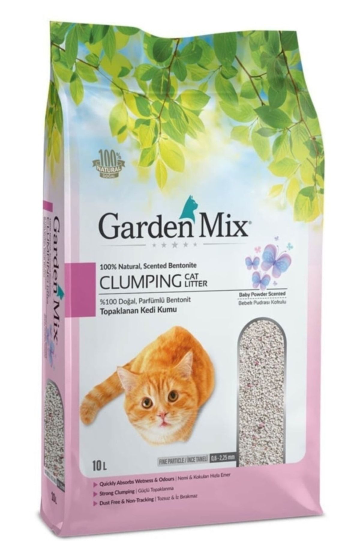 Gardenmix Bebek Pudralı Kedi Kumu 10 Kğ