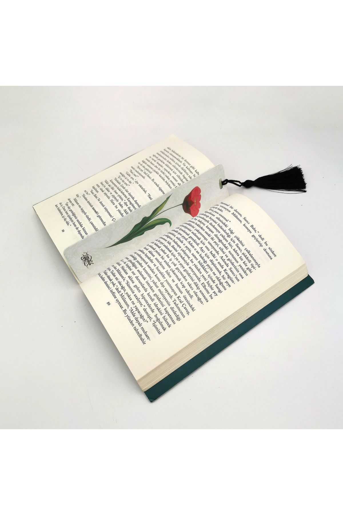 Sadrazam Ebru Baskılı, Püsküllü Kitap Ayracı (hediyelik Bookmark,ayra094)